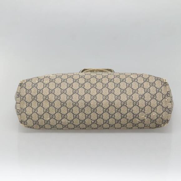 GUCCI GG Supreme Sherry Line Tote Bag Pvc Navy Silver - Picture 9 of 16